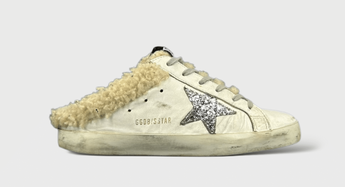 9474 Golden Goose Super Star Blanc/Moumoute/Argent 38