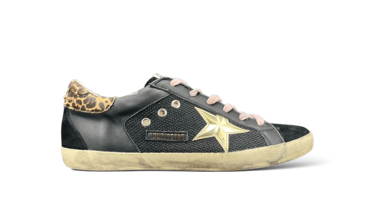 Golden Goose Super Star Noir/Léopard/Rose/Doré 41