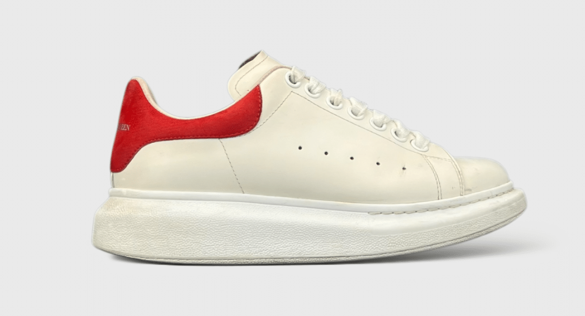 0000000602 Alexander Mcqueen Oversize Blanc/Rouge 37