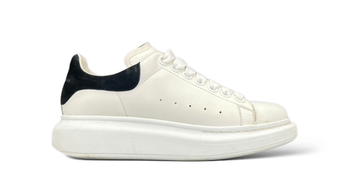 Alexander Mcqueen Oversize Blanc/Noir Daim 36