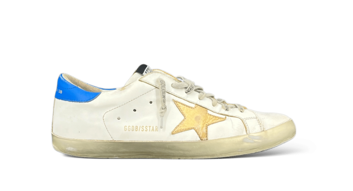0000002305 Golden Goose Super Star Bleu Blanc 42