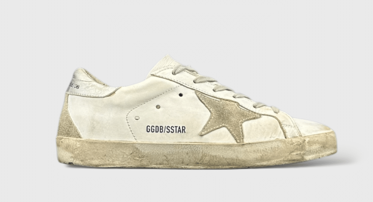 0000000323 Golden Goose Super Star Blanc/Argenté/Gris 37