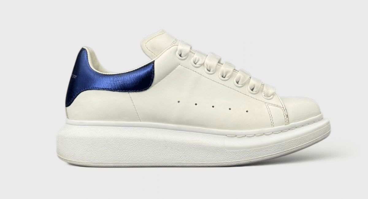 9988 Alexander Mcqueen Oversize Bleu/blanc 38