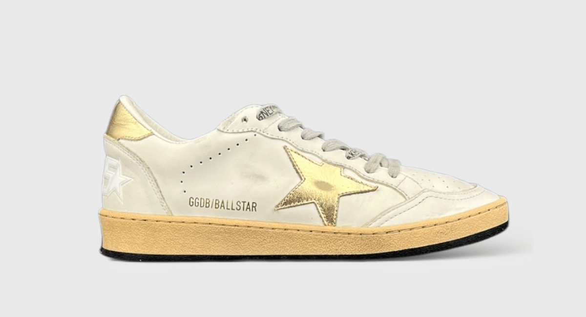 8046 Golden Goose Ball Star blanche/Or 37