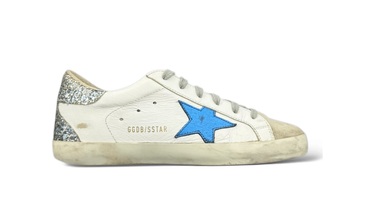Golden Goose Super Star Blanc/Bleu 37