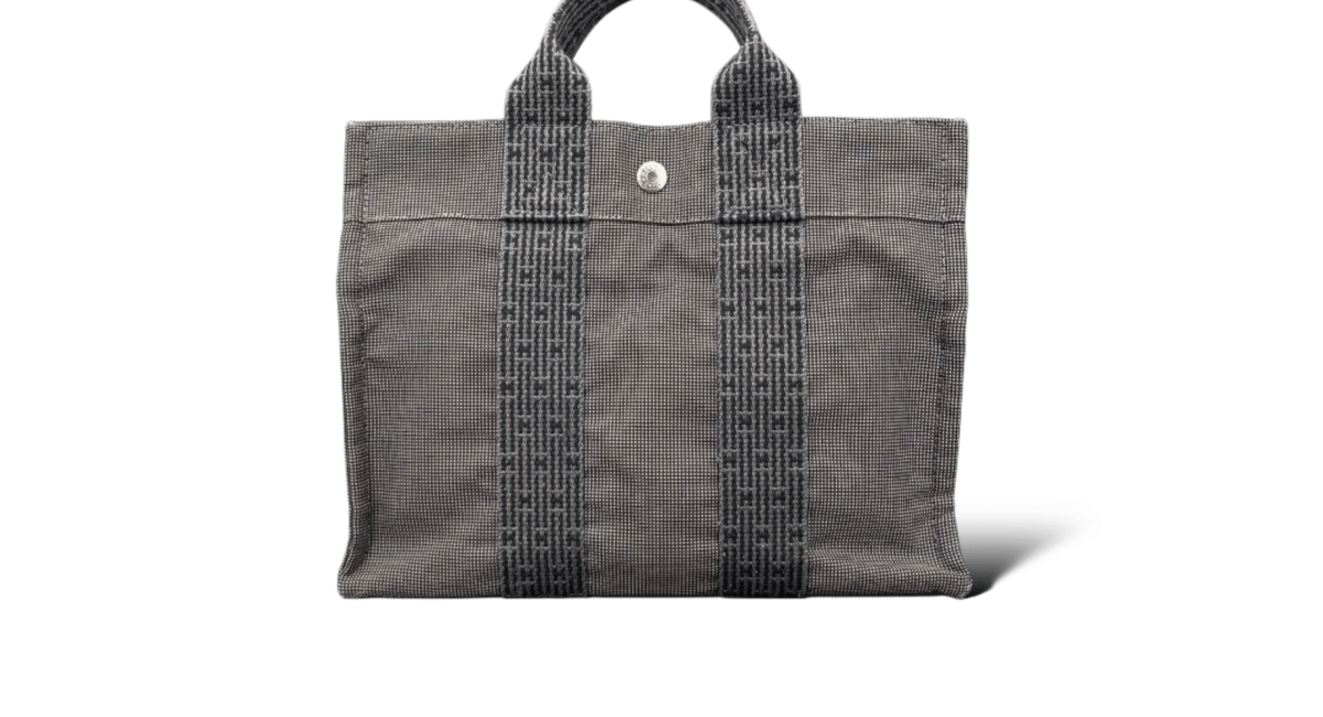 Hermès Cabas Gris Foncé Small
