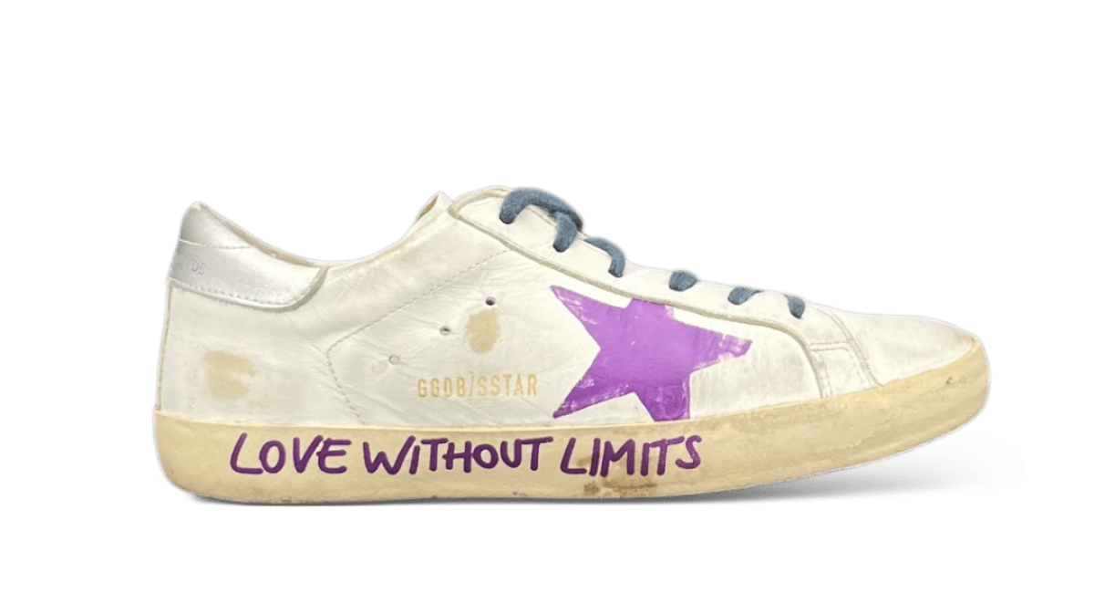 0000001367 Golden Goose Super Star Blanc/Violet 38