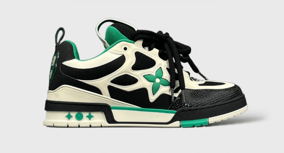 9423 Louis Vuitton Skate Blanc/Noir/Vert 42