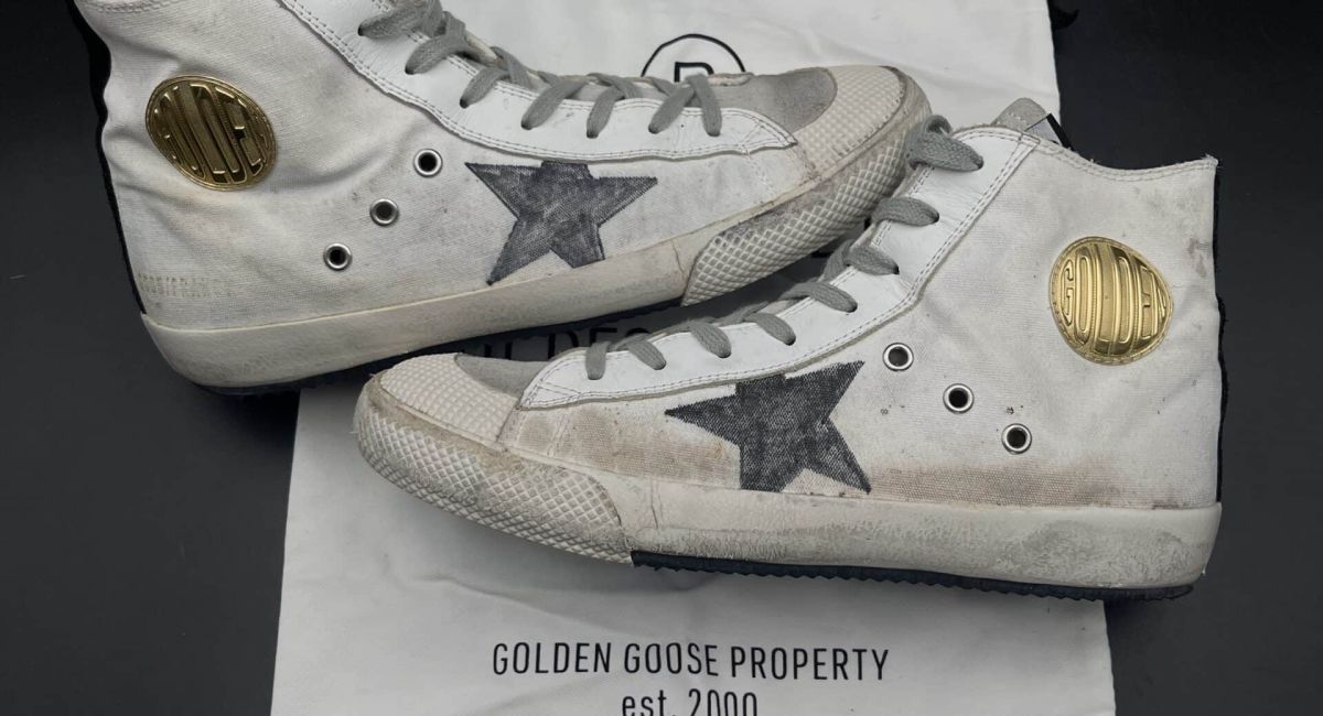 Golden Goose Francy blanche/or 42