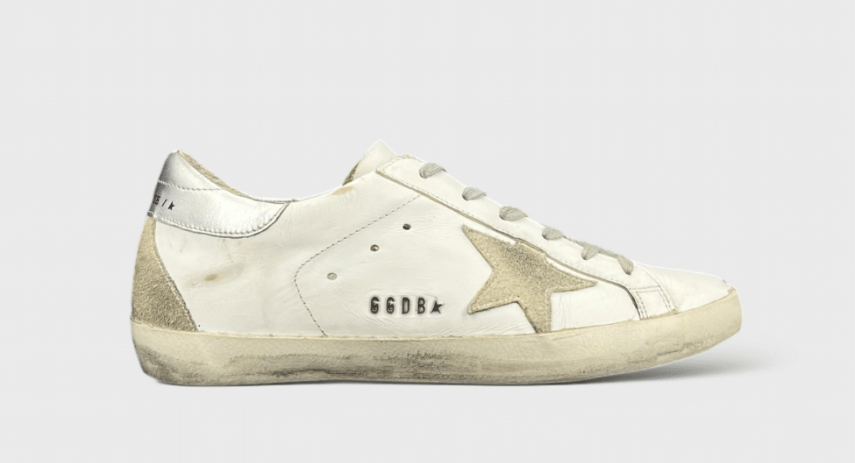 8034 Golden Goose Super Star Blanc/Argenté 39