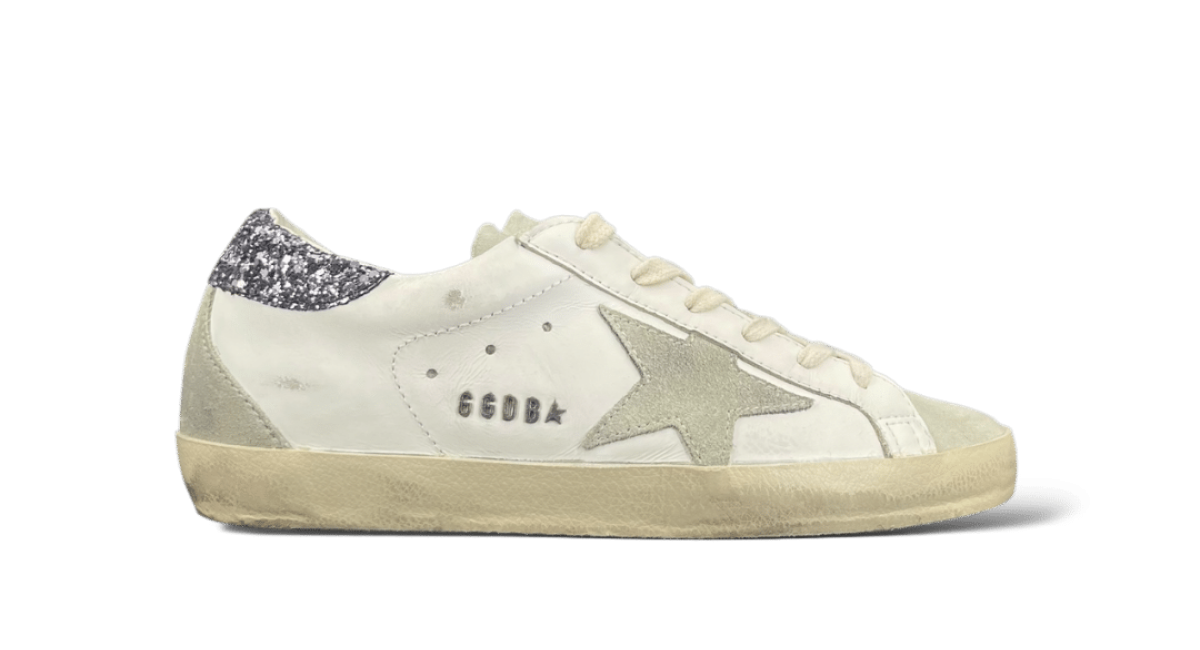 Golden Goose Super Star / Blanc / Paillette / Violet / 37