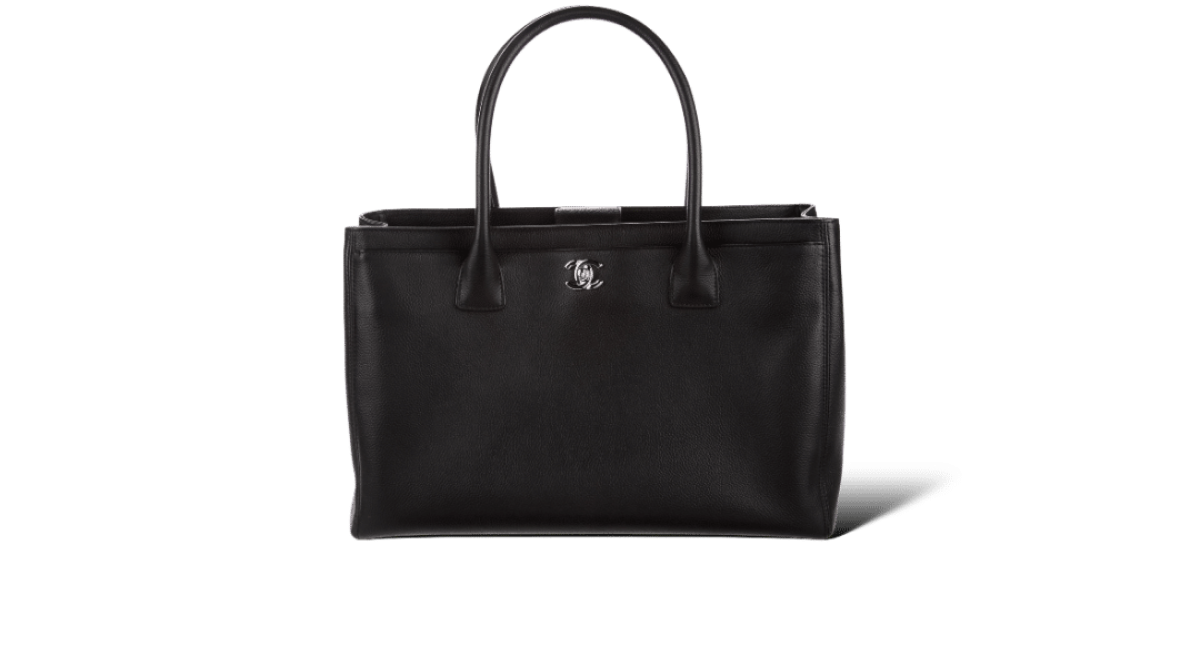 Chanel Executive Noir / Argenté Taille Unique