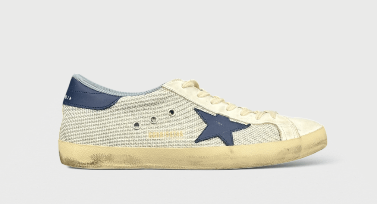 8035 Golden Goose Super Star Gris/Bleu/Blanc 45