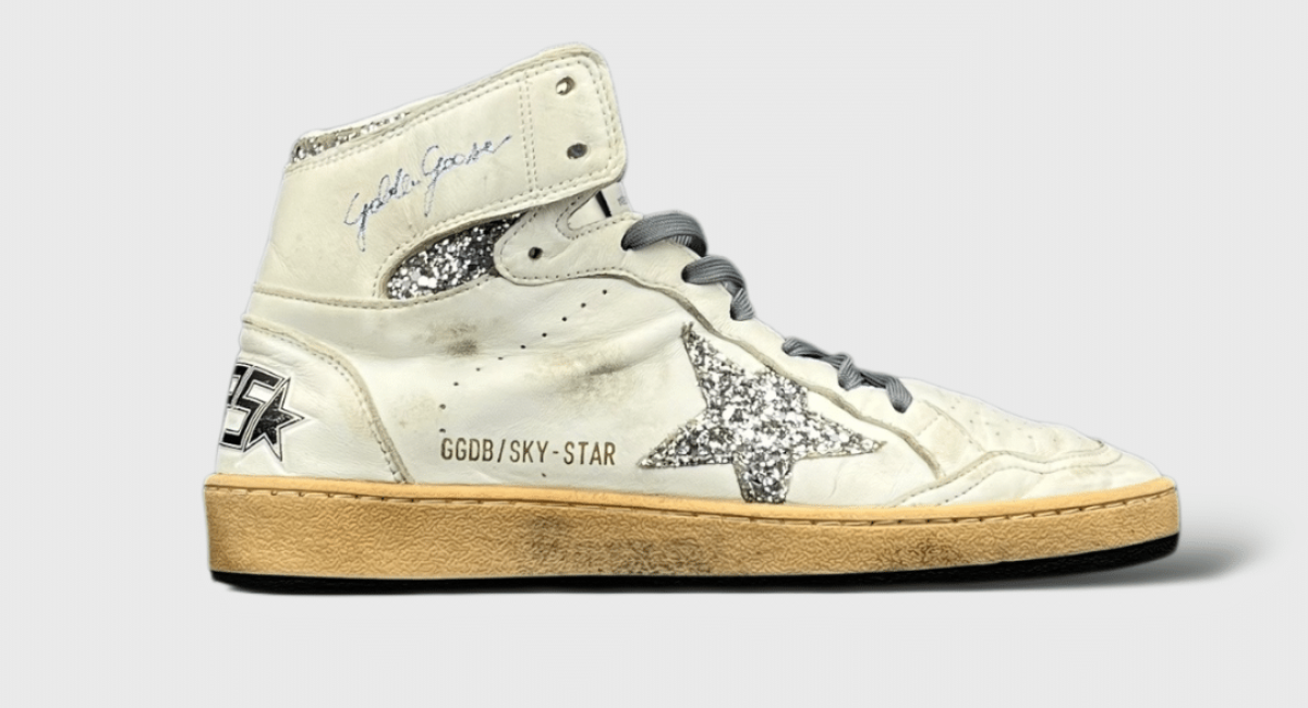 10054 Golden Goose Sky star blanc/ argent 38