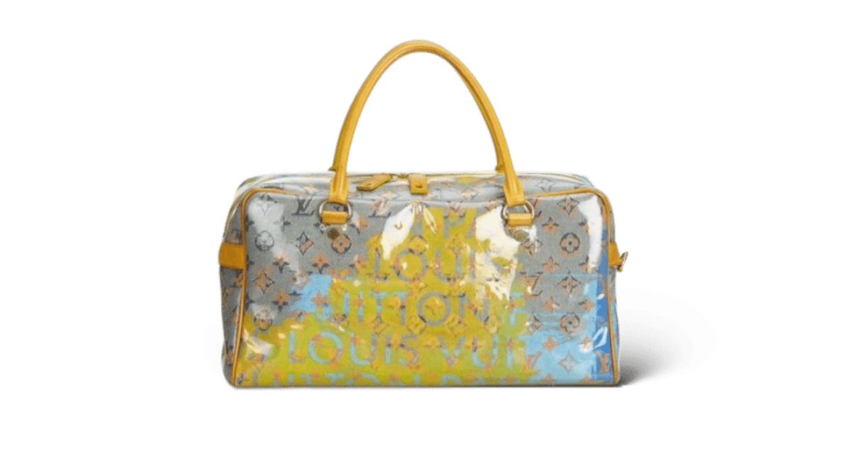 0000002280 Louis Vuitton Speedy Jaune Bleu Médium
