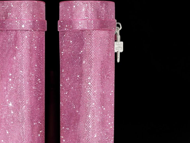 bottines givenchy shark lock rose fluo strass 5 be06ea26