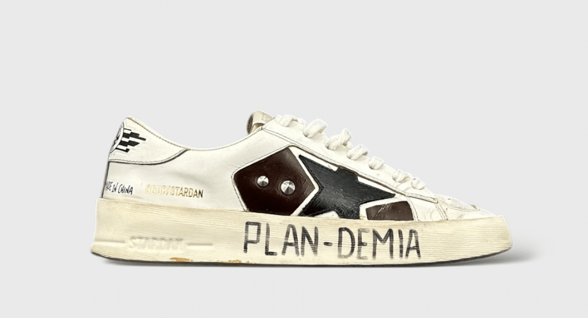 9766 Golden Goose Stardan Blanc/Noir/Violet 38