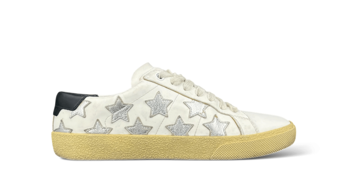 Yves Saint Laurent Court Classic Blanc/Argenté 36.5