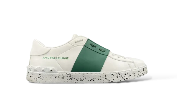 baskets valentino open for a change blanc vert 01 c67e0699