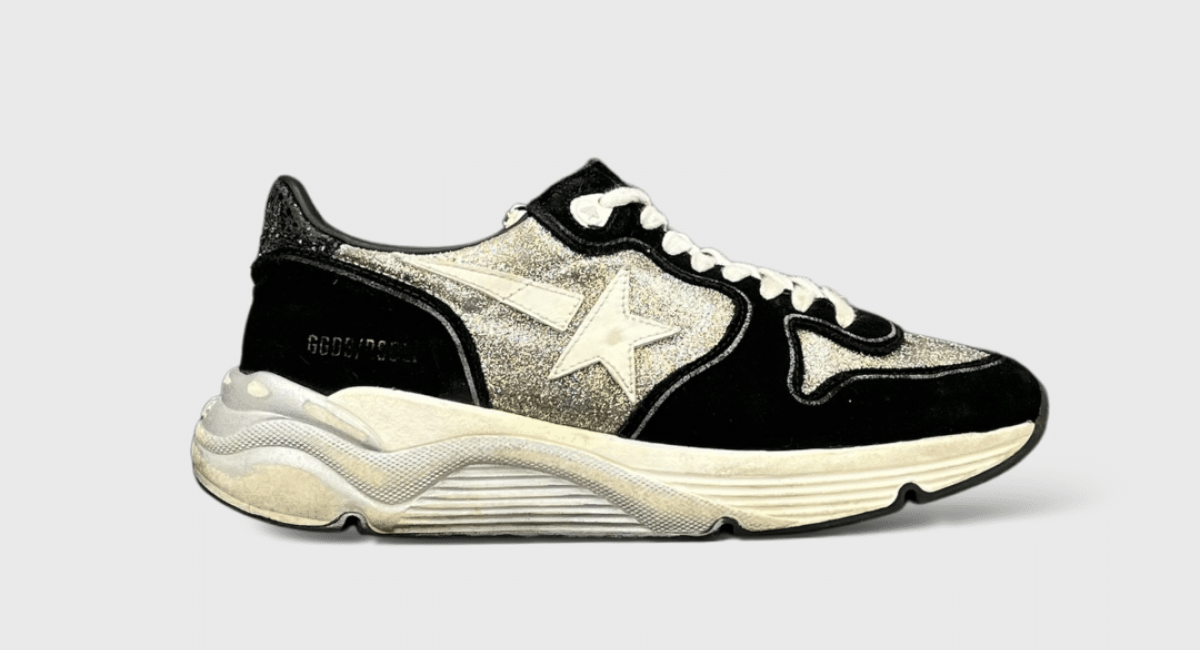 8269 Golden Goose Running Noir/argenté