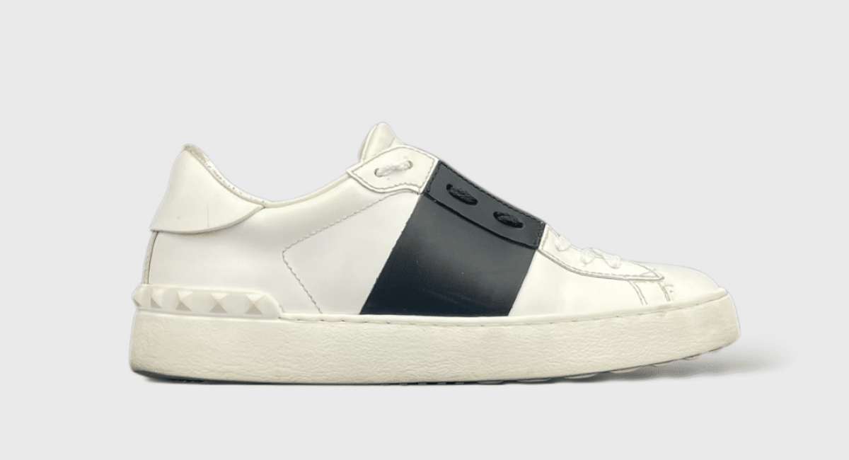 9321 Valentino Open Blanc/Noir 36
