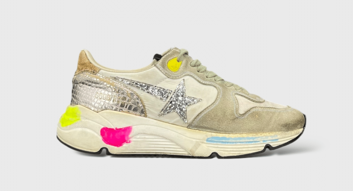 8085 Golden Goose Running grise/argenté 36
