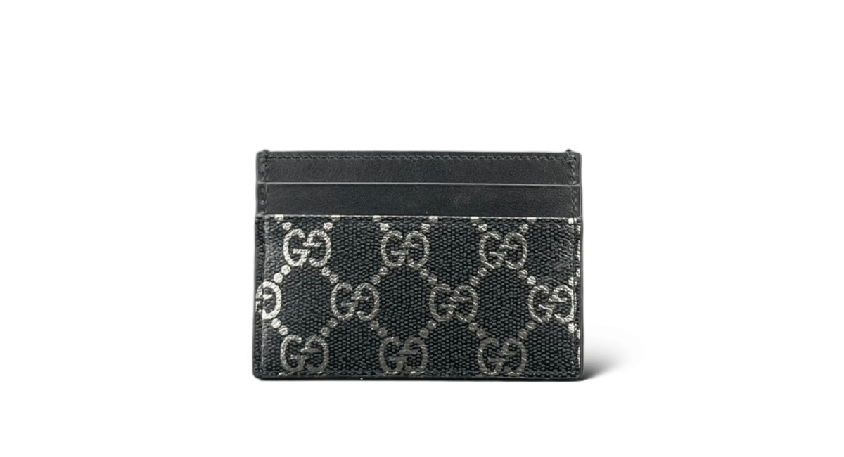 Gucci Porte carte Noir/Argenté Small