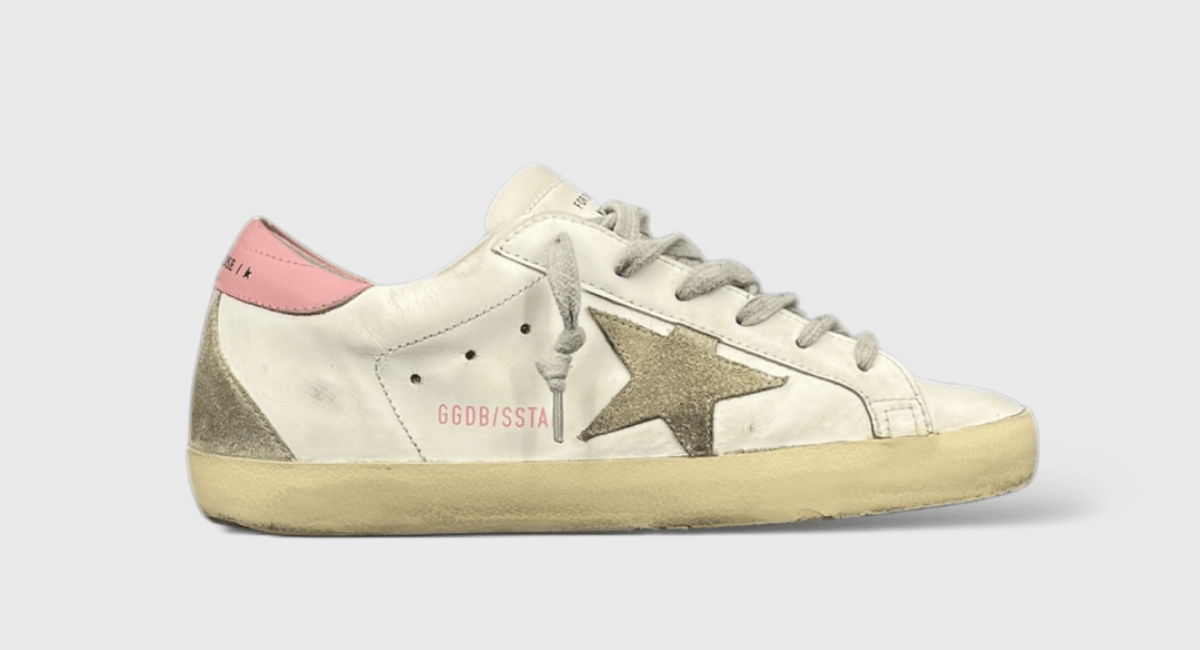 8520 Golden Goose Superstar Blanc/rose 37