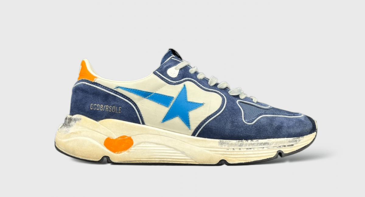8103 Golden Goose Running bleu/blanche 44