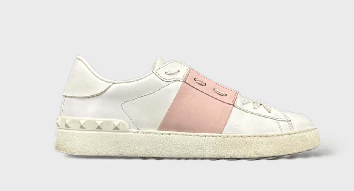 10080 Valentino Open Blanc/Rose 38