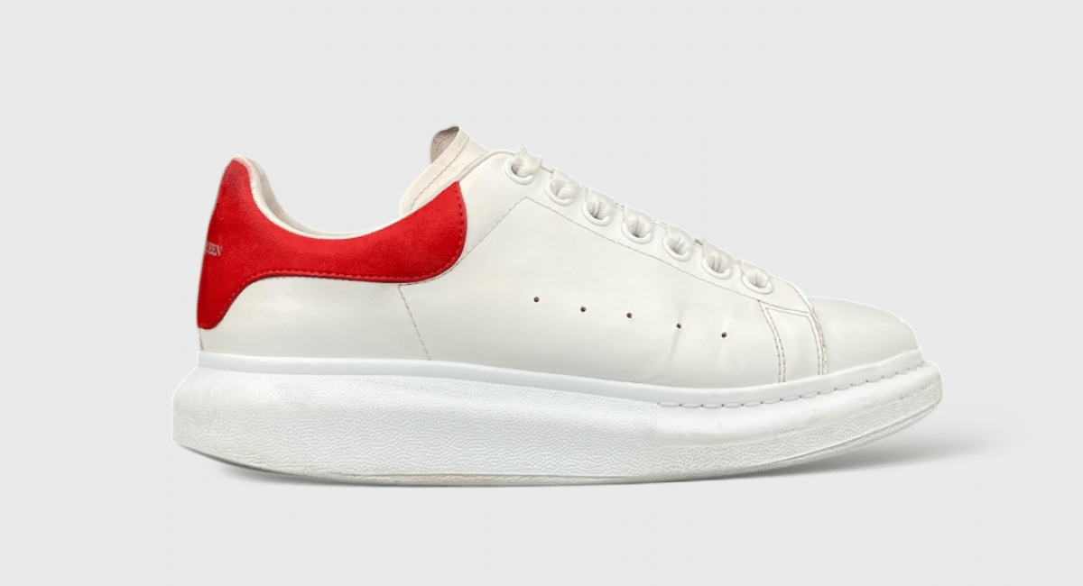 7938 Alexander McQueen Oversize Blanc/Rouge 38