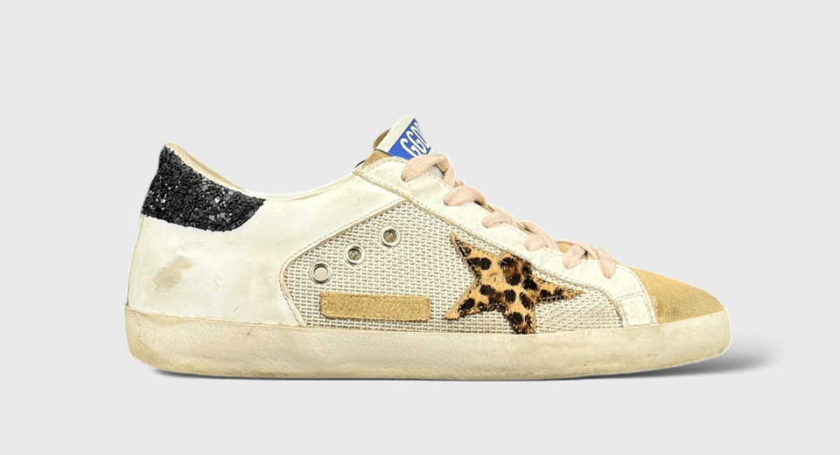 8033 Golden Goose Super Star Gris/Léopard/Noir/Rose 38
