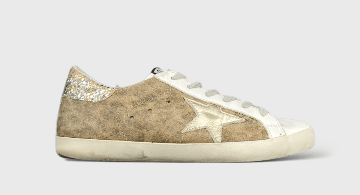 9422 Golden Goose Superstar Leopard/Or/Paillette 38