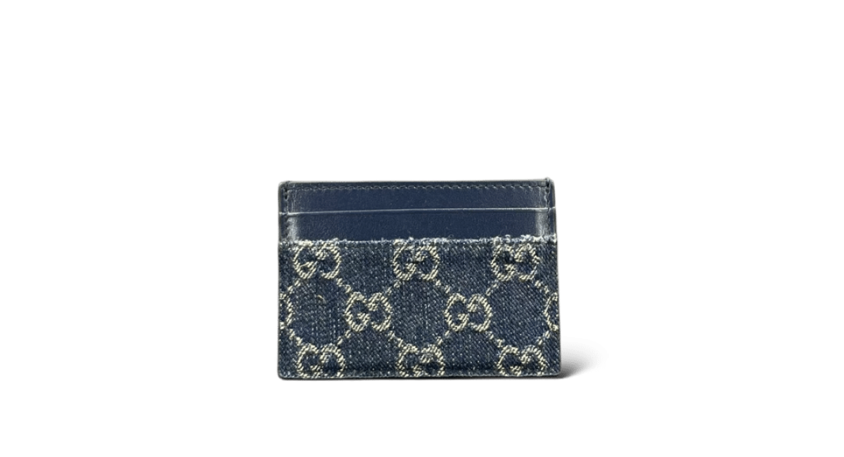 Gucci Porte carte  / Monogram / Denim / Mini