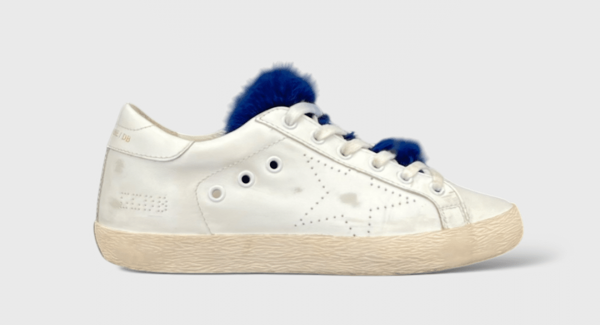 7946 Golden Goose Super Star Blanc/Bleu 36