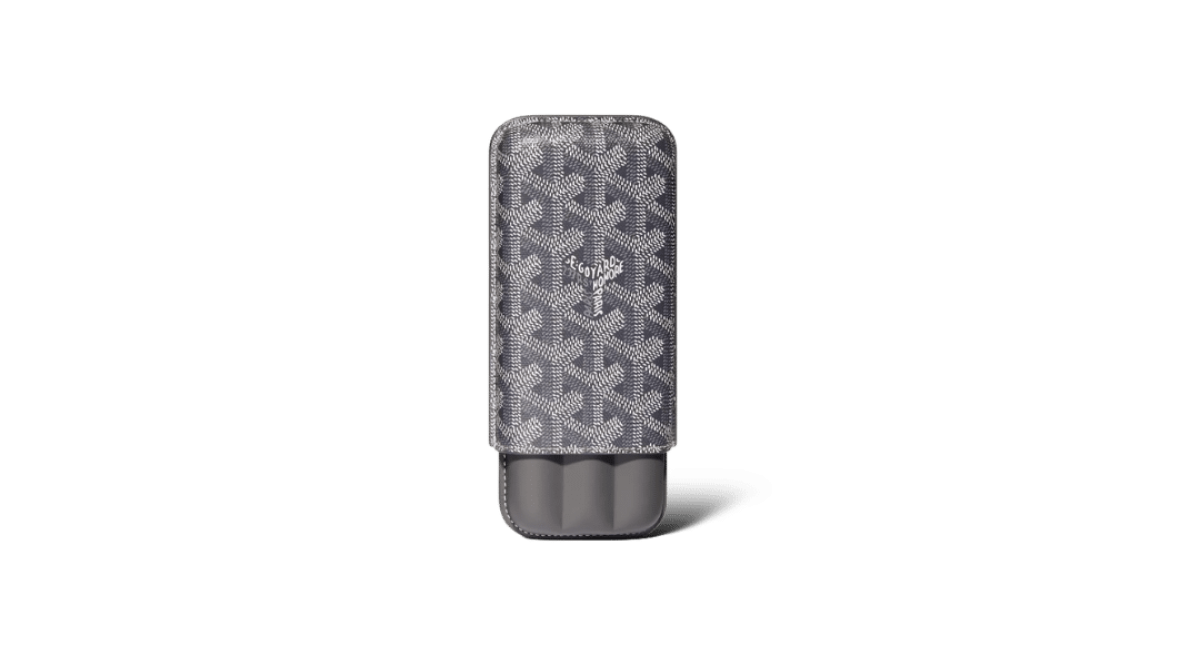 0000003657 Goyard Churchill 3 Cigar Case / Monogram gris / Mini