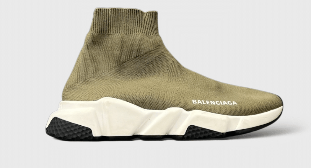 9975 Balenciaga Speed Trainer Kaki Blanc/noir/kaki 37