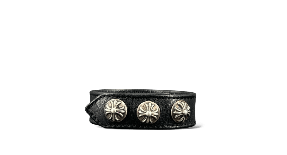 Chrome Hearts Bracelet  / Noir / Argenté / Taille Unique