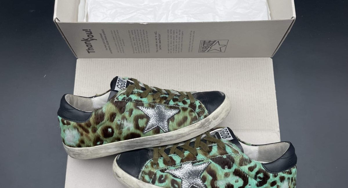 Golden Goose Superstar léopard vert/noir 37