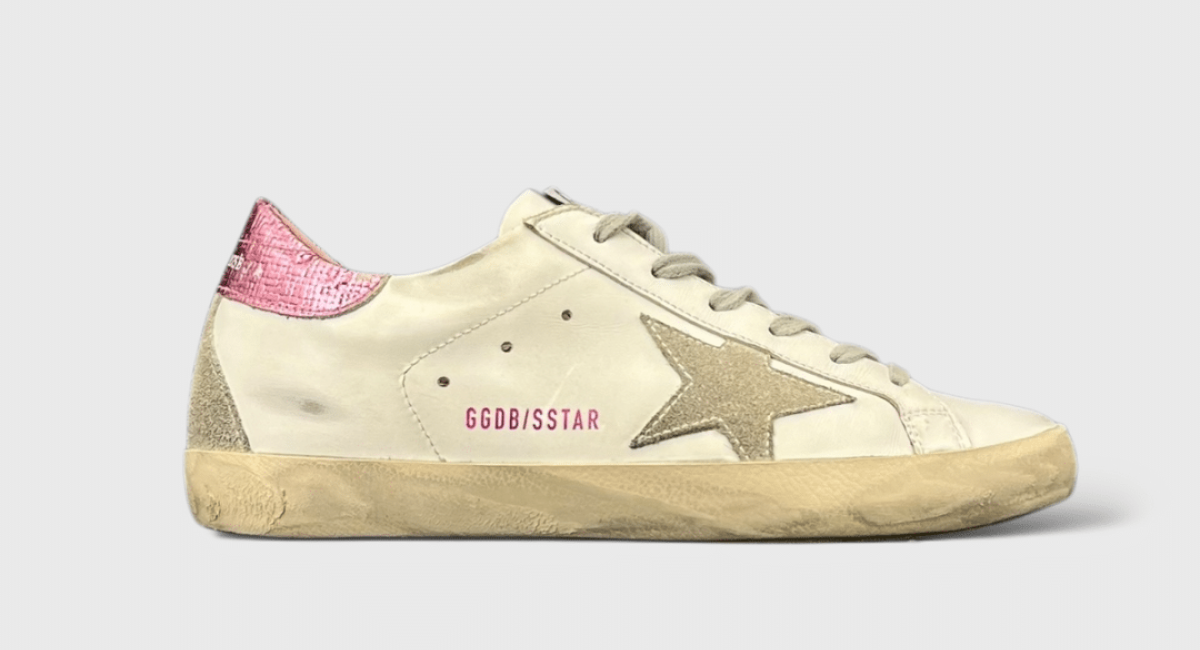 9968 Golden Goose Superstar Blanc/gris/rose 37